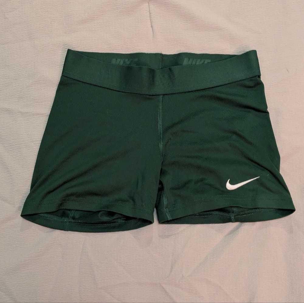 Nike Women's Green Small Spandex Shorts - Lightly Used, In Great Condition!